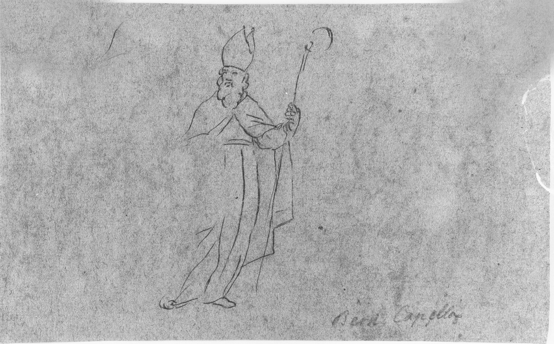 Stående biskop fra recto